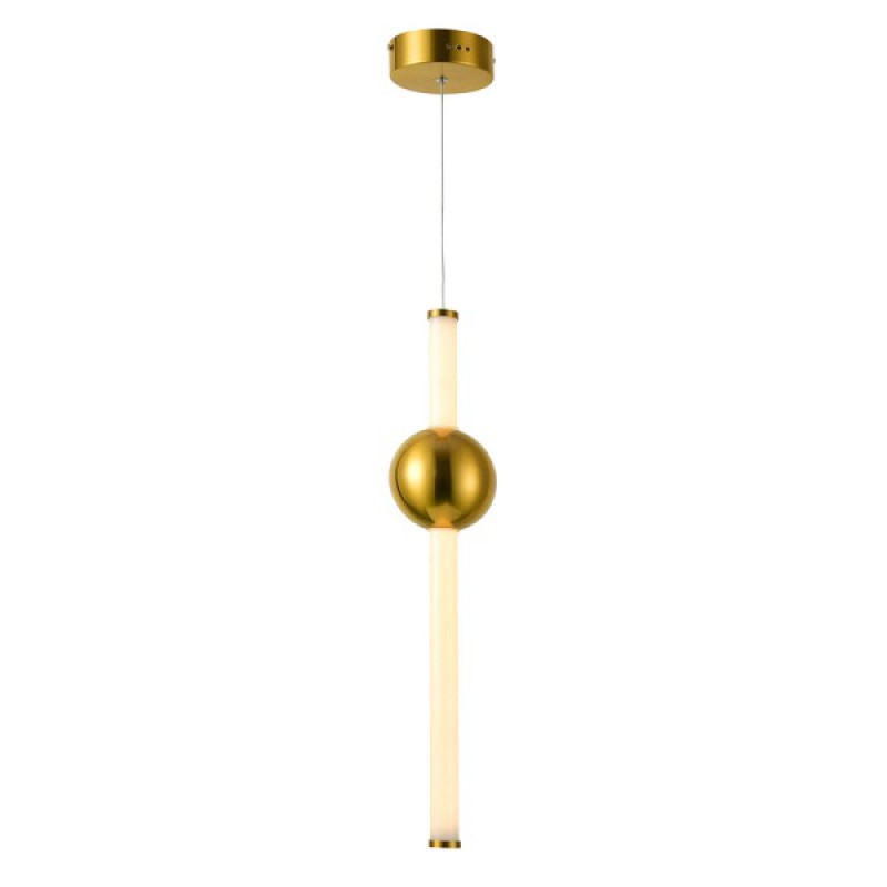 Підвісний світильник, люстра Italux PND-16357-CA-1 Halling LED 1x13.3W 3000K 1215Lm IP20 золотий