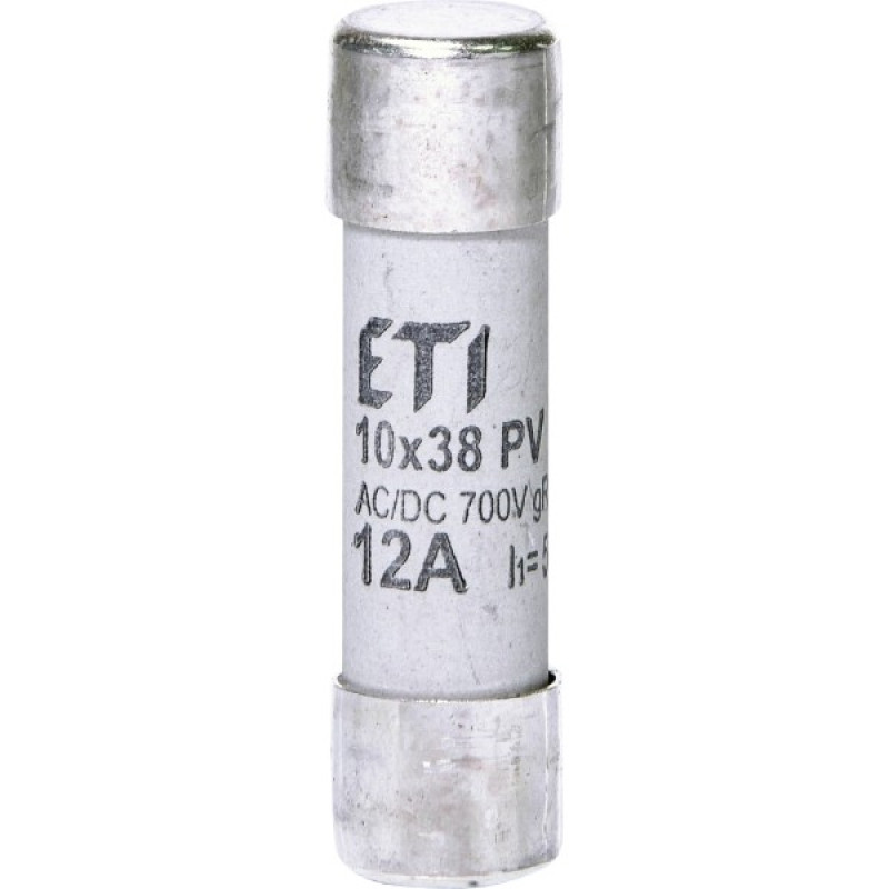 Запобіжник ETI 002625022 CH 10x38 gR-PV 12A 700V (50kA)