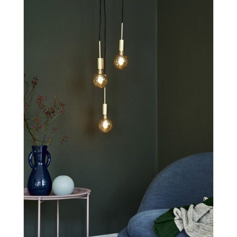Подвесной светильник, люстра Nordlux 2112063035 Paco E27 3x25W IP20 латунный