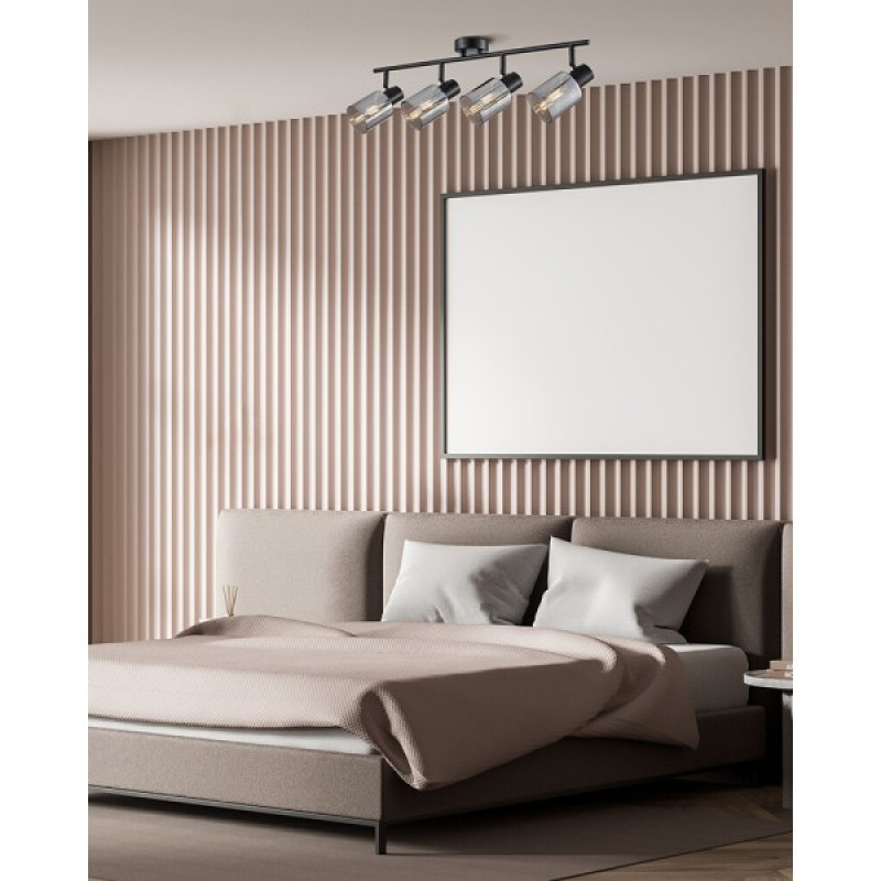 Светильник поворотный, спот Italux SPL-65342-4-BK-SG Santia E14 4x40W IP20 черный