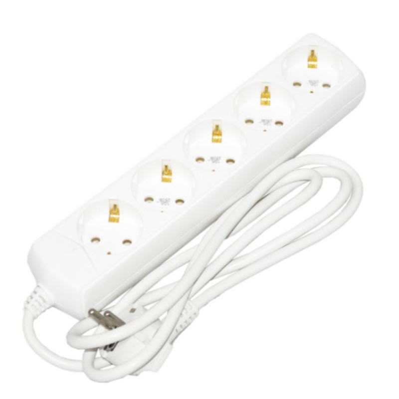 Удлинитель UEC ECO П05 5 мест 2P+PE/1,5м 3х1мм2 10А/250В