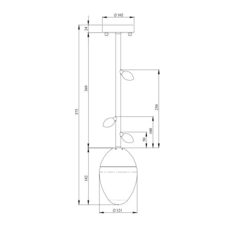 Люстра Pikart 35246-3 Burgeon 3 E14 1x60W IP20 латунная