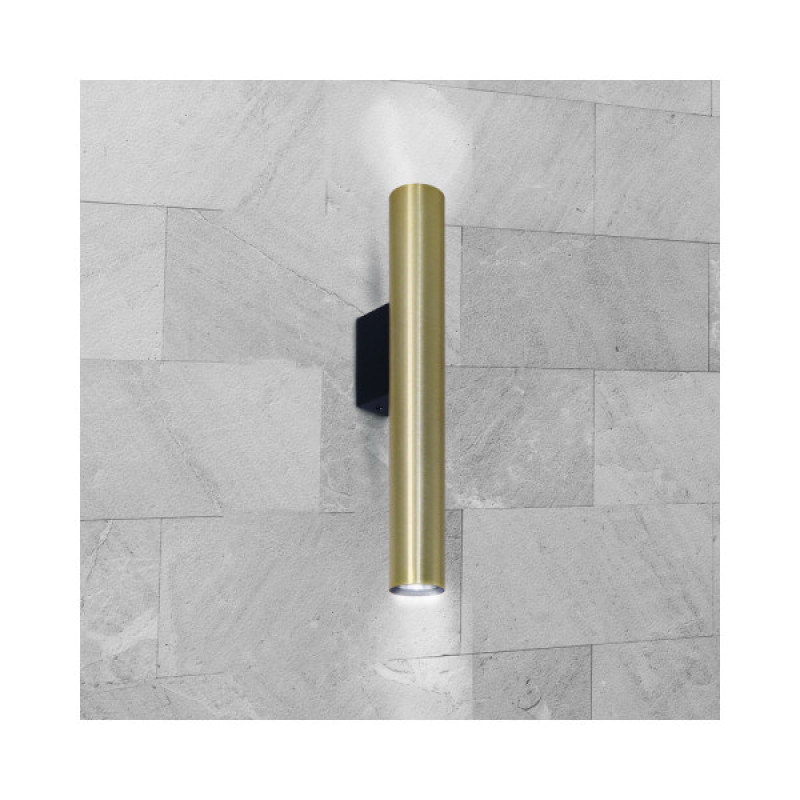 Бра, настенный светильник Goldlux 326126 Lungomare GU10 2x10W IP20 Золотой