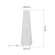 Торшер Goldlux 330147 Zanzibar E27 1x20W IP20 Черный