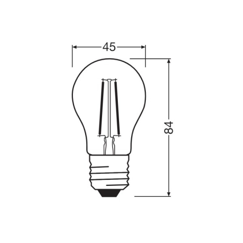 Светодиодная лампочка Osram 4099854467509 LED E27 1x1.8W 2700K 250Lm IP20