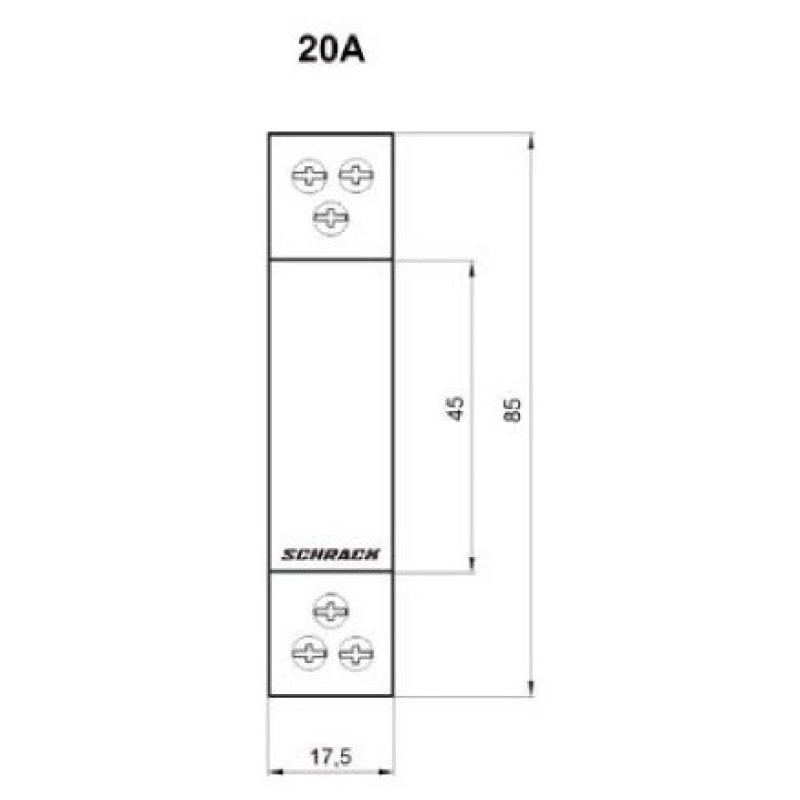 Контактор 20А 2НЗ 230В AC, Schrack