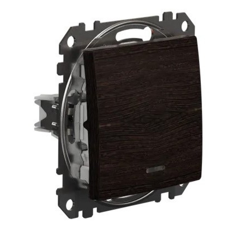 Переключатель Schneider Electric Sedna Design & Elements с подсветкой венге SDD181106L