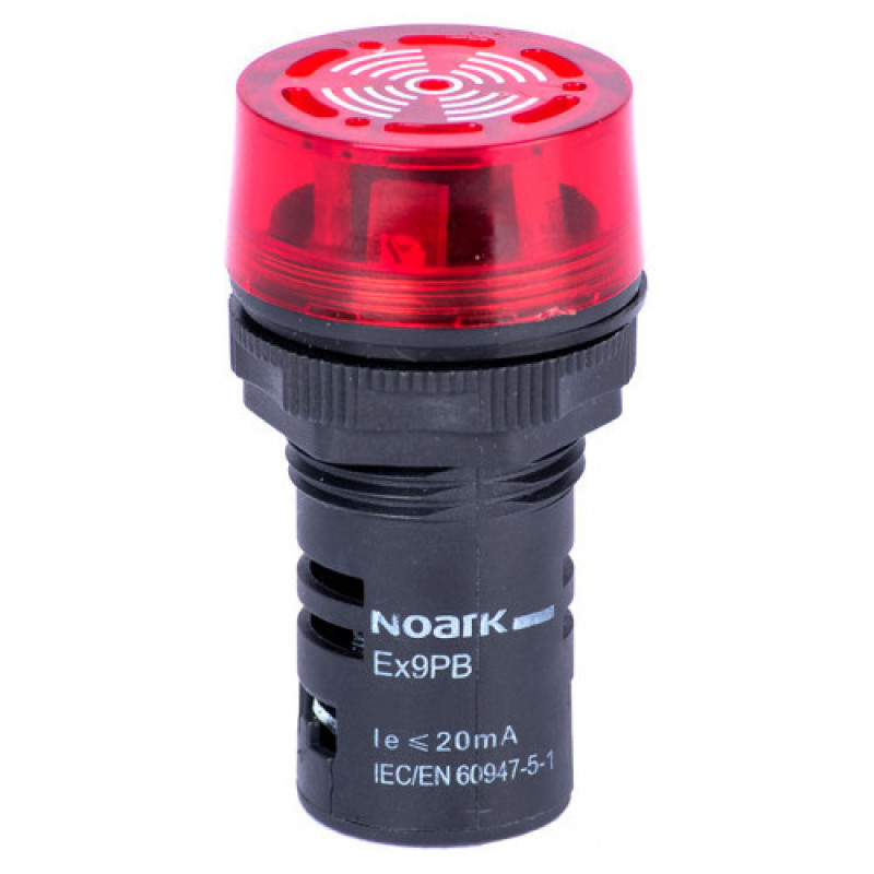 Зуммер NOARK Ex9PB B r 24В AC/DC мигающий красный (105701)