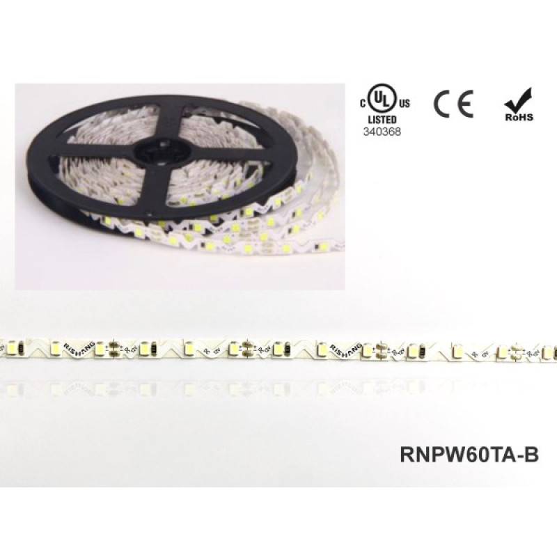LED лента RISHANG 60-2835-12V-IP65 3D 6W 485Lm 6000K 5м (RNPW60TA-B)