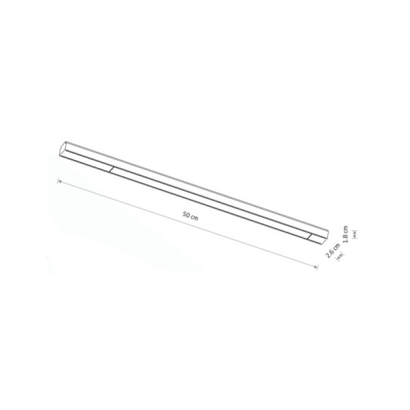Магнитный трековый светильник Nowodvorski 11308 UT-LVM Line LED 1x18W 3000K 1500Lm IP20 черный
