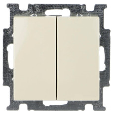 Двухкнопочный выключатель ABB Basic 55 2006/5 UC-92-507 (слоновая кость)