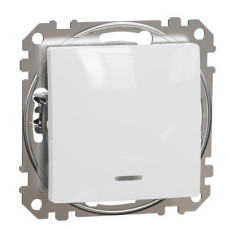 Перекрестный переключатель Schneider Electric Sedna Design & Elements с подсветкой белый SDD111107L