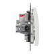Перехресний перемикач Schneider Electric Sedna Design & Elements з підсвіткою білий SDD111107L