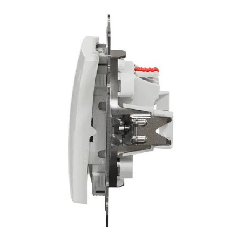 Перехресний перемикач Schneider Electric Sedna Design & Elements з підсвіткою білий SDD111107L
