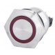 Кнопка Аско-Укрем TYJ 22-271 1NO+1NC 220В с подсветкой красная (A0140010133)