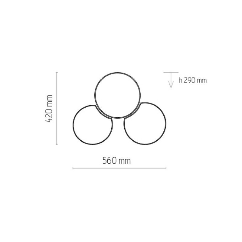 Люстра TK Lighting 3445 Mona E27 3x15W IP20 разноцветная