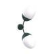 Бра, настінний світильник Pikart 35416-2 Burgeon Sconce E14 2x60W IP20 бірюзовий