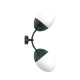 Бра, настінний світильник Pikart 35416-2 Burgeon Sconce E14 2x60W IP20 бірюзовий