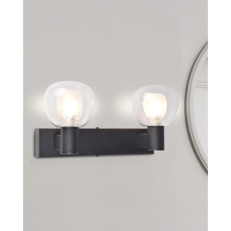 Бра, настенный светильник Goldlux 336026 Pola G9 2x5W IP44 черный