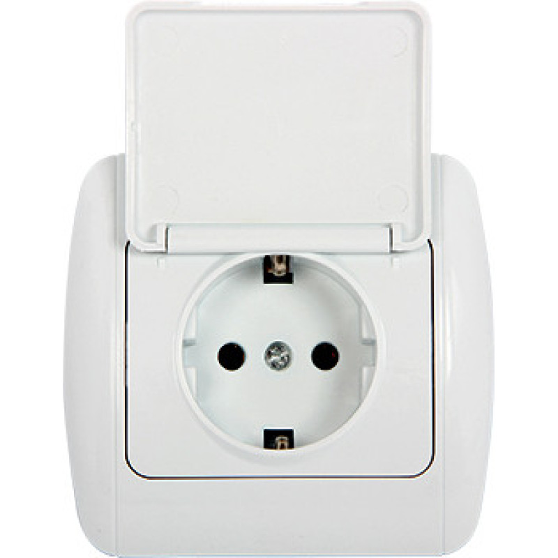 Розетка E.Next e.install.stand.810С с з/к с крышкой (s035028)