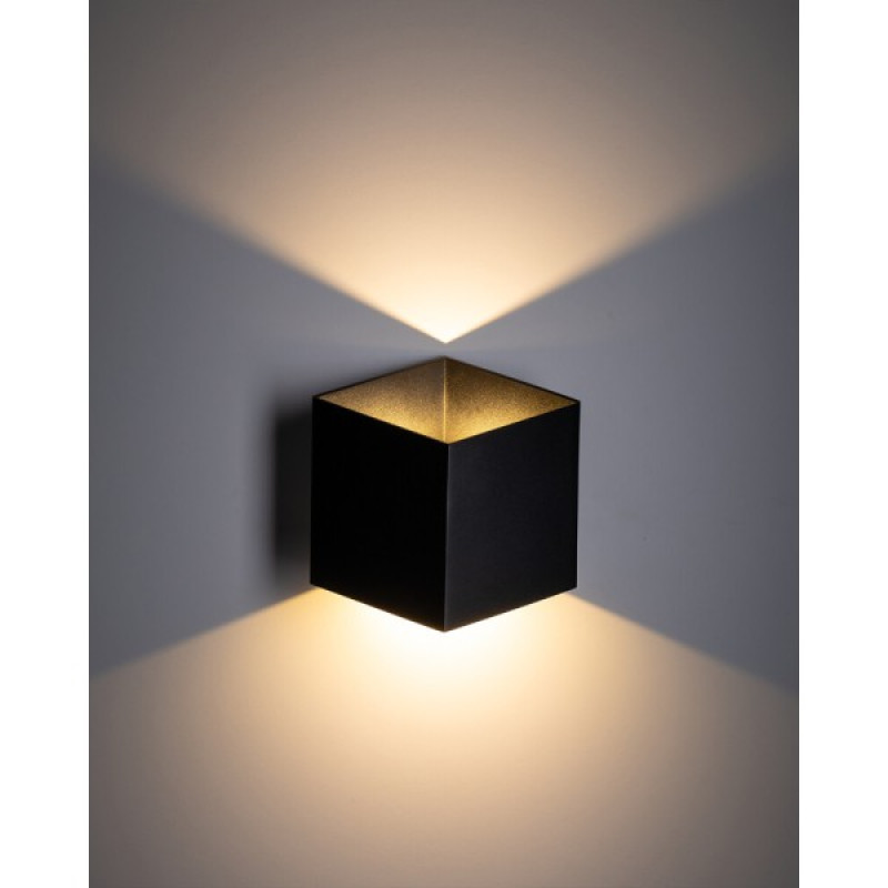 Вуличний світильник TK Lighting 18182 Cube LED 2x5W 3000K 650Lm IP54 чорний