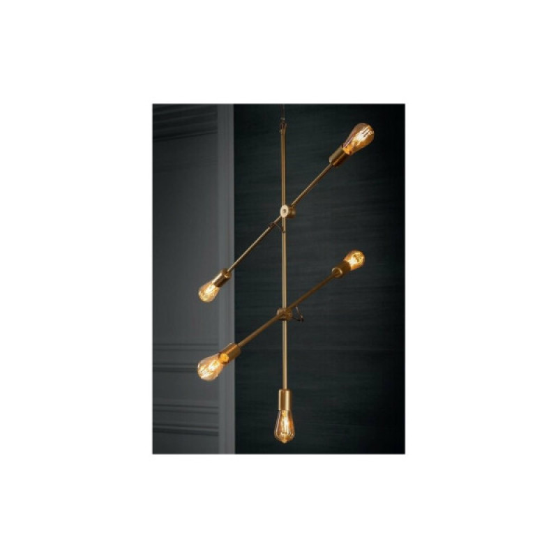 Підвісний світильник Nowodvorski 39076 Sticks E27 5x60W IP20 Gold