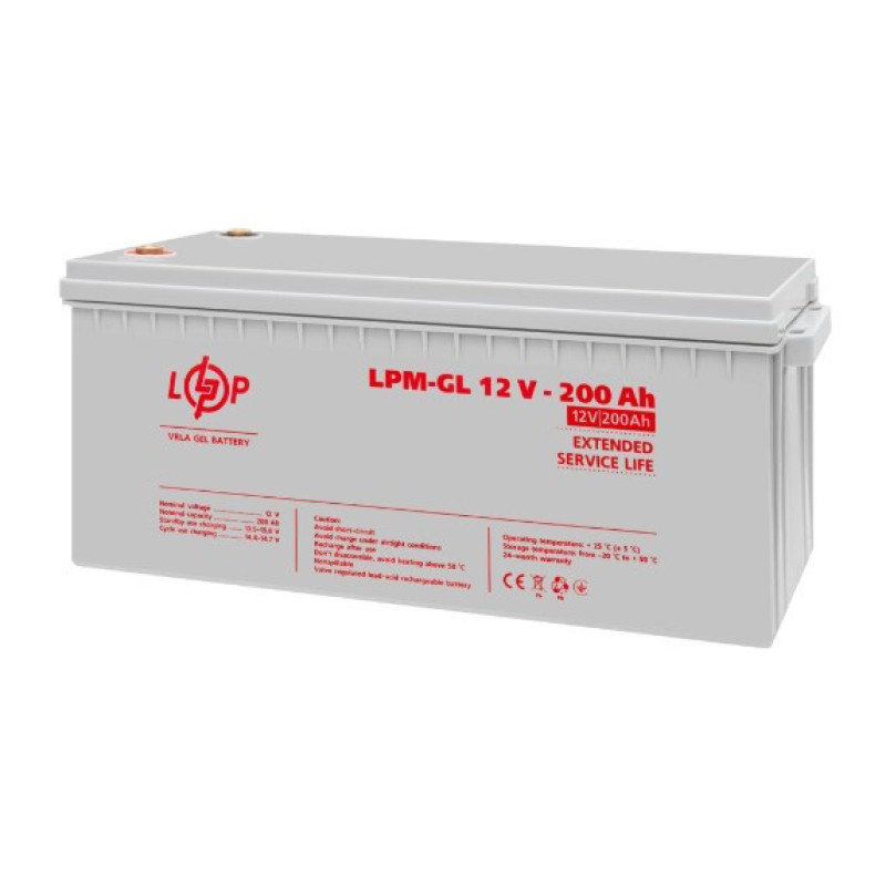 Аккумулятор LogicPower LPM-GL 12-200 Ah 12В