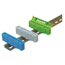 Нулевая шина TOSUNlux TS-0609H-03 63А 6×9-12 на DIN-рейке зеленая (6940151019756)