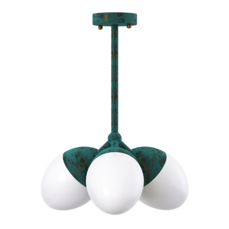 Люстра Pikart 35147-2 Burgeon E14 3x60W IP20 бірюзова