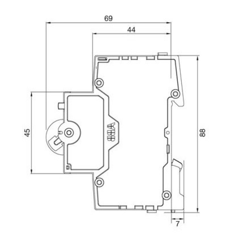 Автоматичний вимикач ABB BASIC M 1Р 25А 4,5kA