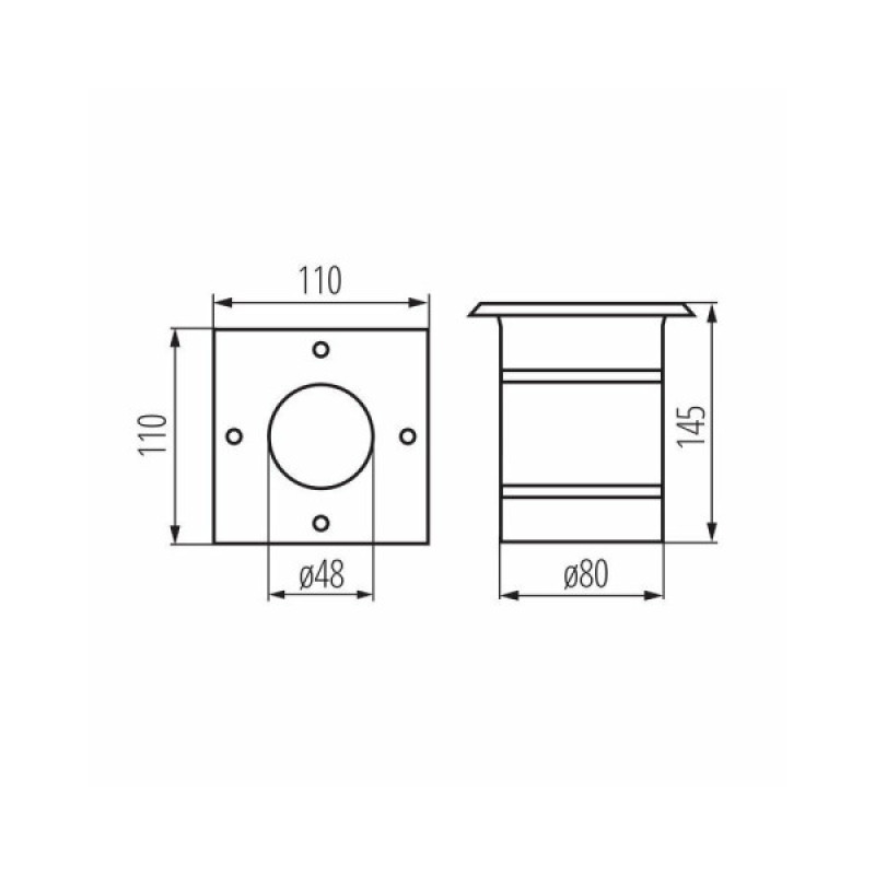 Уличный светильник Kanlux 7173 Berg GU10 1x10W IP67