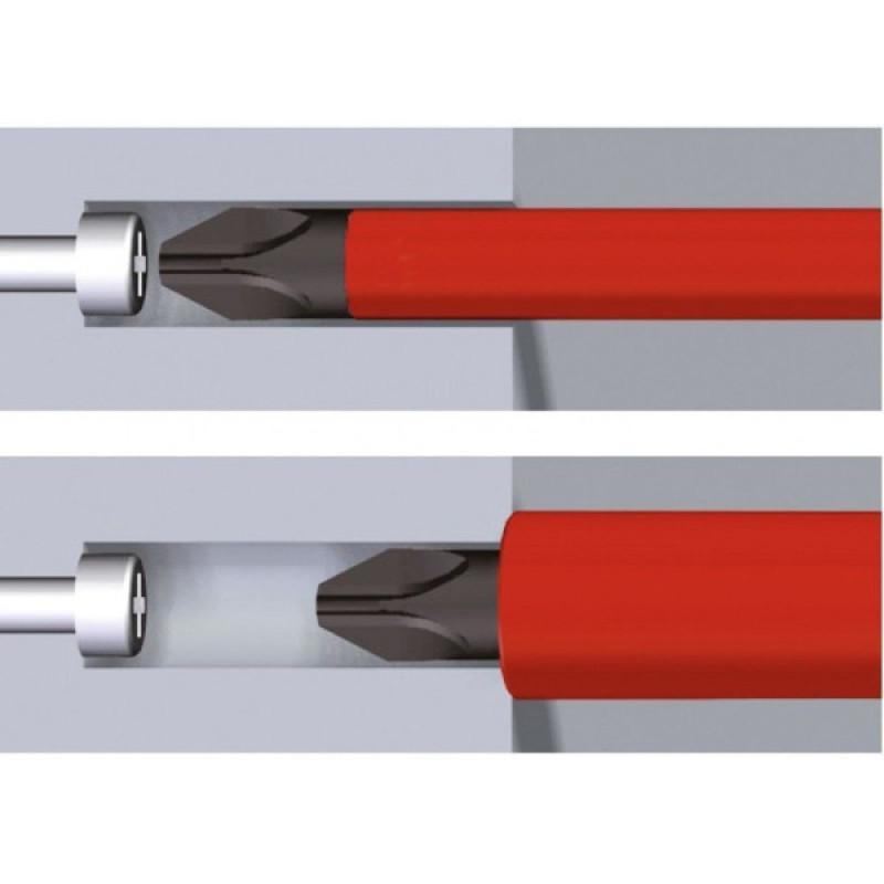 Диэлектрическая отвертка Wiha W35394 SoftFinish electric slimFix VDE PH 2х100 CrVMo