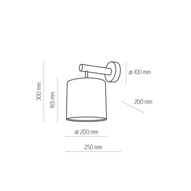 Бра, настінний світильник TK Lighting 4110 Deva graphite