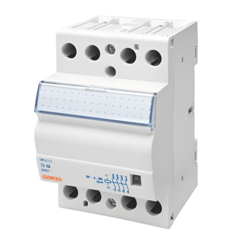 Модульний контактор GEWISS CTR 40A 4NO 230В 3M (GWD6724)
