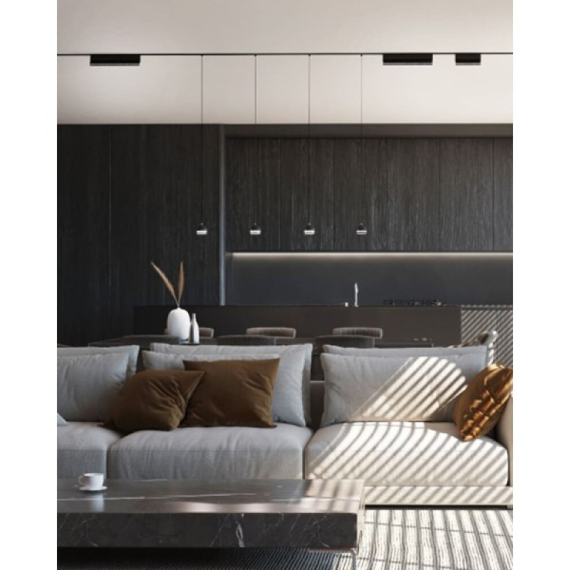Магнитный трековый светильник Nowodvorski 10151 LVM Focus Out LED 1x15W 3000K 1300Lm IP20 черный