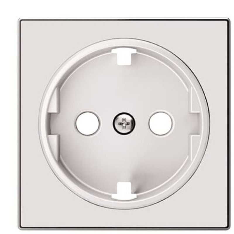 Центральная плата розетки ABB Sky 2CLA858800A2101 8588 CB с заземлением (белое стекло)