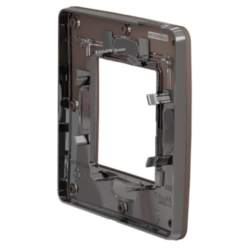 Однопостовая рамка Schneider Electric NU280217 (шоколад/антрацит)