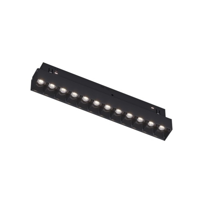 Магнитный трековый светильник Kloodi KDMG-LINE220 DL 12W 4K BK LED 960Lm IP20 черный