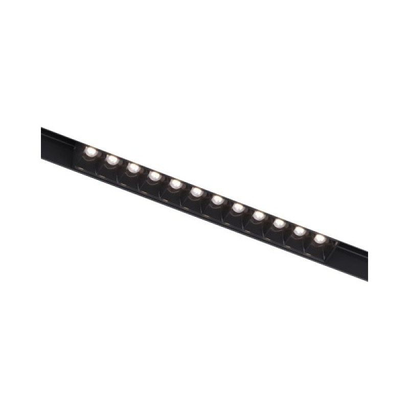 Магнитный трековый светильник Kloodi KDMG-LINE220 DL 12W 4K BK LED 960Lm IP20 черный