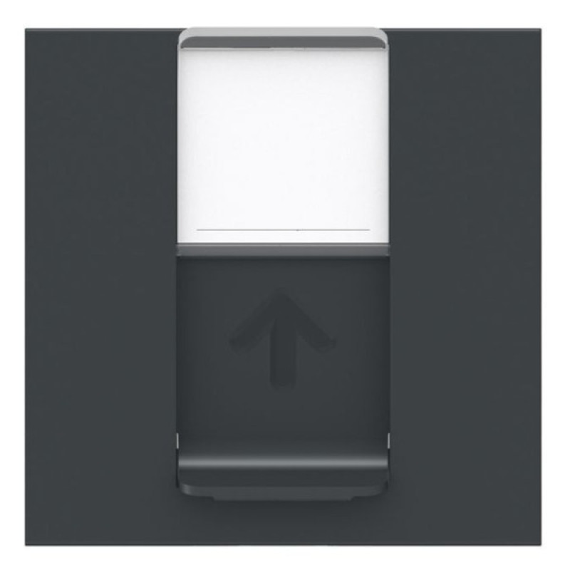Одинарная компьютерная розетка Schneider Electric NU341754 RJ45 cat.6 STP с полем для надписи 2М (антрацит)