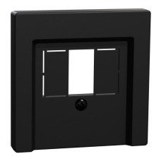 Накладка розетки TAE/аудио/USB Schneider Electric Merten System M MEG4250-0403 (черная матовая)
