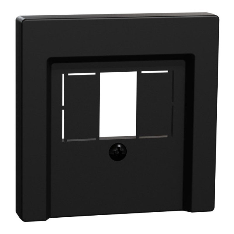 Накладка розетки TAE/аудіо/USB Schneider Electric Merten System M MEG4250-0403 (чорна матова)