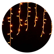 Белая уличная светодиодная гирлянда Delux EN ICICLE 120LED (90009066) 2x0,9м IP44 (желтый свет)