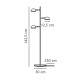 Торшер Nordlux 2220194003 Nomi E14 3x8W IP20 черный
