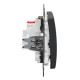 Двухклавишный выключатель Schneider Electric Sedna Design & Elements с подсветкой черный SDD114105L