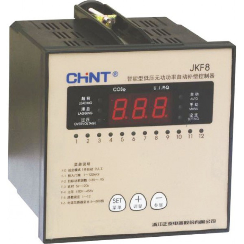 Регулятор реактивної потужності Chint JKF8-12 380В з 12 контурами