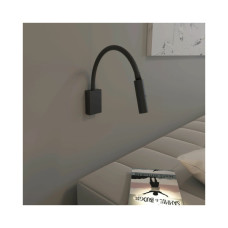 Бра, настенный светильник MJ-Light MJ15016 Reader Snake LED 1x3W 3000K 60Lm IP20 черный
