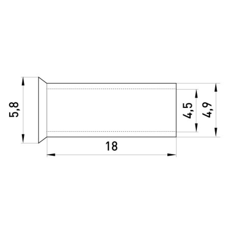 Неизолированный наконечник E.Next e.terminal.stand.en.10.18 10 кв.мм (s4038013)