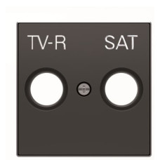 Центральная плата TV/R+SAT розетки ABB Sky 2CLA855010A1501 8550.1 NS (черный бархат)