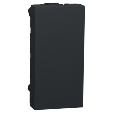 Заглушка Schneider Electric NU986554 для розетки 1М (антрацит)